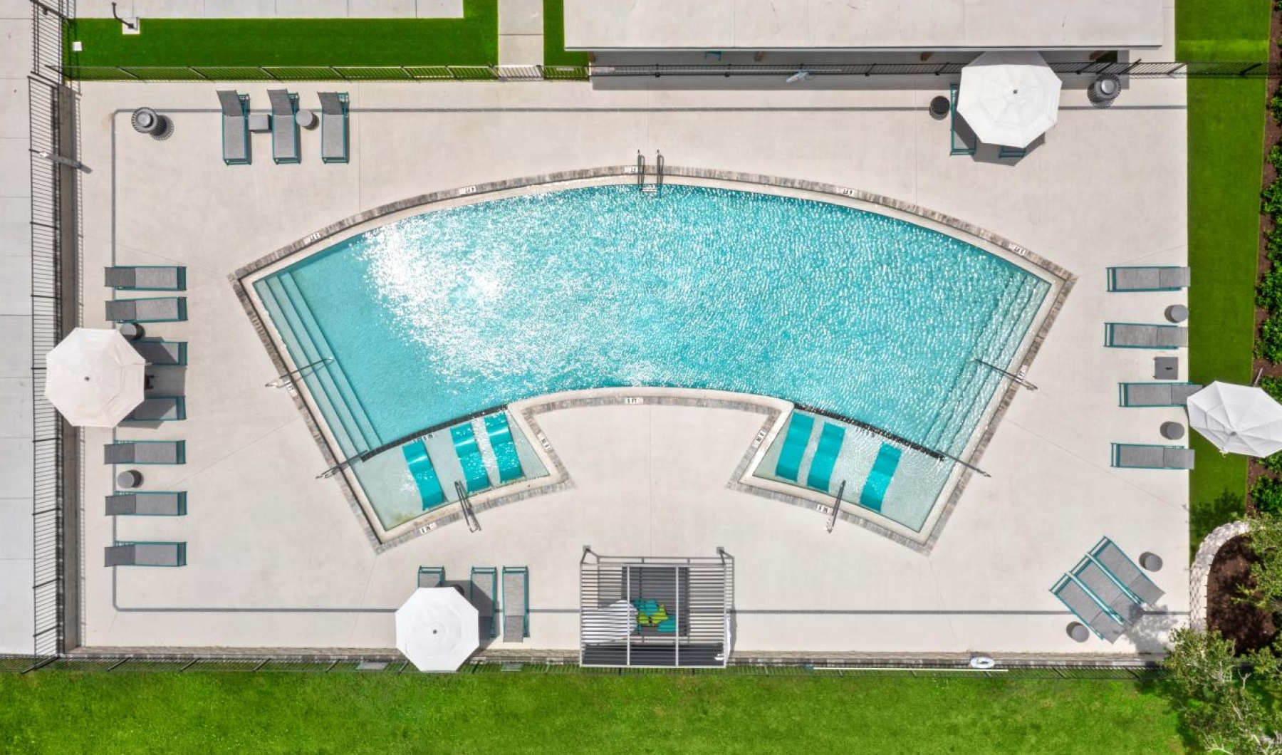 Relax and unwind poolside flamingo pool