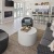 a living room with a couch and a table