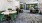 a room with a table and chairs